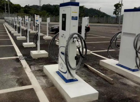 广州从化区赛马场案例-7KW立柱式充电桩