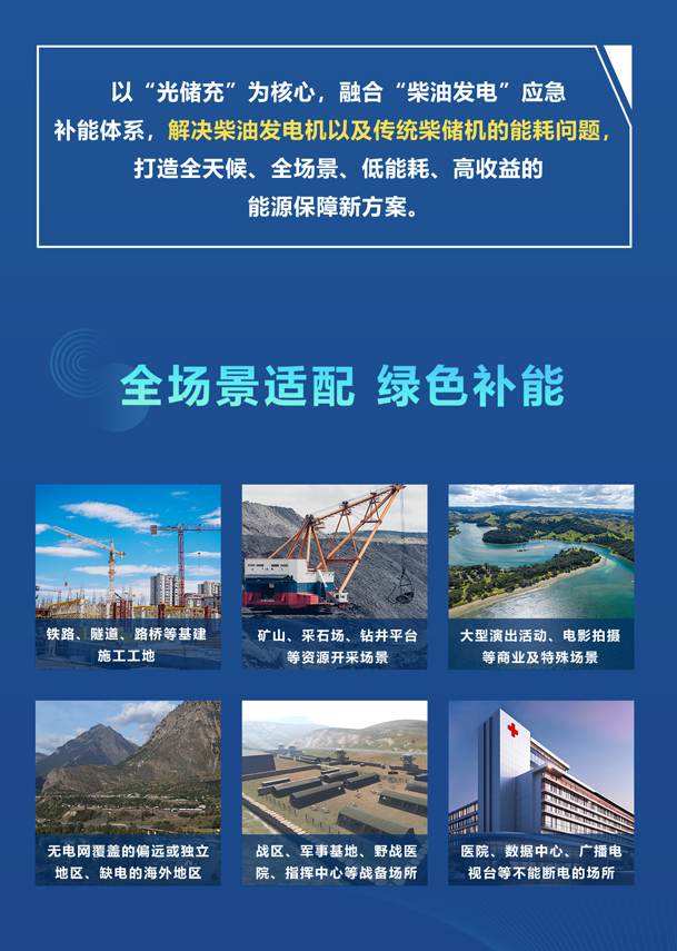 绿色能源升级整体解决方案，光柴储一体化设备震撼发布！能源升级不断电，绿色施工向未来!(图2)